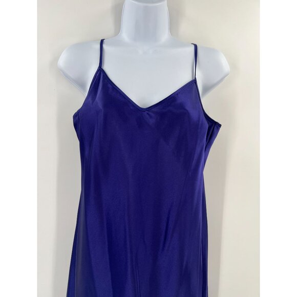 Trina Turk 8 Purple 100% Silk Slip Dress Made in USA V-Neck Lingerie - Picture 8 of 9